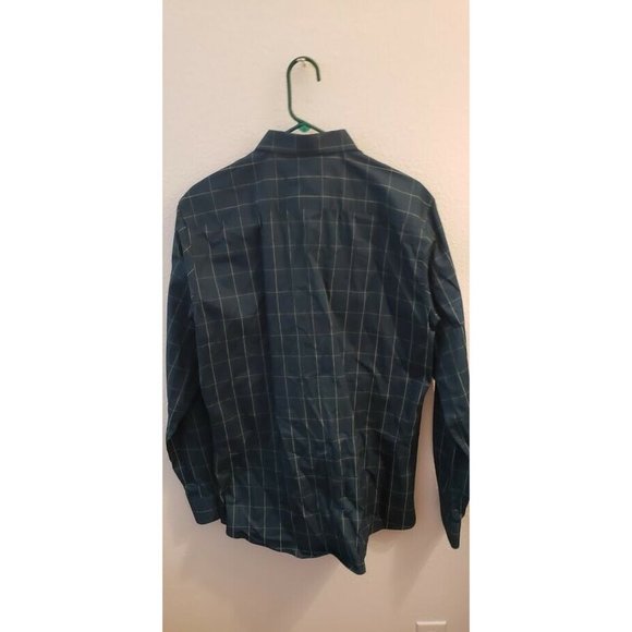 LOCALMODE Men's Long Sleeve Plaid Slim Fit Button - Picture 3 of 4